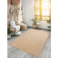 The Carpet Vloerkleed Kansas moderne robuuste in- en outdoor tapijt jute look