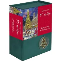 Tucker's Fun Factory Kerstpuzzel Hout - Skating Around the Christmas Tree (50 stukjes)