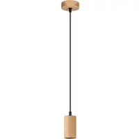 Segula Hanglamp Flow, dimbaar, hout licht, Woon-/ Eetkamer, Hout, Hanglamp