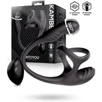 Vuxen IY - Kamber - Golvende en Vibrerende Anaal Plug met Cockring - Zwart
