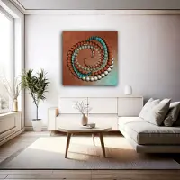 Anne Artby - Decoratieve canvas print - Sand Pearls - 80 x 80 cm - Made and signed by