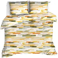 MOODIT Dekbedovertrek Odil Flynn Sand Katoen-240 x 200 / 220 cm | Lits-Jumeaux