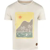 Koko Noko T-shirt ecru Jongens Stretchkatoen Ronde hals Printopdruk - maat 98
