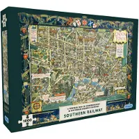 Gibsons Kerry Lee - London Town by Southern Railway Puzzel (1000 stukjes)