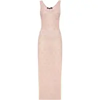 Philipp Plein Long Dress Monogram Strass