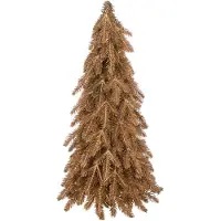 J-Line kerstboom - kunststof - goud - small