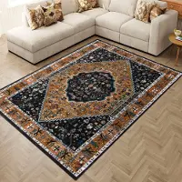Muratap Picasso paloma vintage vloerkleed multi / geel laagpolig- 200x200 cm