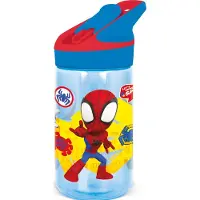 Stor Spidey Tritan Premium Drinkfles - 480 ml – Sluit goed af – Drinkfles voor kinderen – Blauw/Rood