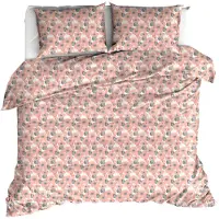 MOODIT Dekbedovertrek Odil Monica Blush Katoen-200 x 200 / 220 cm | 2-Persoons