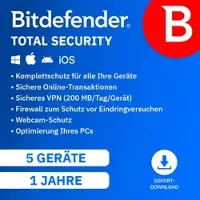 Bitdefender Total Security [5 apparaten - 1 jaar]