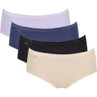 Sloggi Slip 'Basic+' indigo / zwart gemêleerd / wit