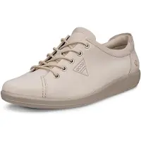 Ecco Dames Veterschoen Soft 2.0 - 206503-61510 Beige/Grijs - Maat 36