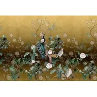 A.S. Création Fotobehang peacockisland3 DD122956 Livingwalls Walls by Patel 3 Geel Groen Vlies 270 x 400 cm (4 delen) Fotobehang online webshop