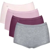 Sloggi Broekje 'Basic+' grijs gemêleerd / bessen / lichtroze / wit