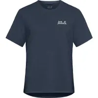 Jack Wolfskin T-Shirt Women Vonnan Graphic Outdoor Midnight Sky-M