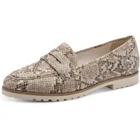 Tamaris Instappers beige / donkerbeige / zwart