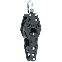 Harken Carbo Fiddle With Becket Pulley 40 Mm Zwart