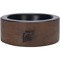 Designed By Lotte Milani Voerbak Hond - Drinkbak/Eetbak Hond - Hondenvoerbak - Hout/RVS - Zwart - 370 ml