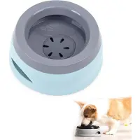 Nizirioo Waterbak voor honden onderweg, lekvrije waterbak van 750 ml voor huisdieren, waterbak voor honden met spatbescherming, lekvrije drinkbak voor onderweg, waterbak voor huisdieren in de auto (blauw)