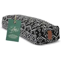 #DoYourYoga - Hoekig Yoga bolster - »Paravati« - Meditatiekussen met bio-organische boekweit schalen vulling - L67 cm & diam.13 cm - Style (7)
