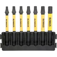 Dewalt ACCESSOIRES BITSET | HOUDER + IMPACT TORSION | 57 MM | T15 X1, T20 X2, T57 X2, T30 X1, T40 X1 - DT70825-QZ