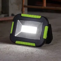 FH Lighting LED-accu-buitenspot 850946, zwart/groen, lengte 16 cm dimbaar, zwart, Kunststof, Modern