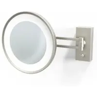 DECOR WALTHER Make-up spiegel BS 36 LED Nickel Satin (3x magnification)