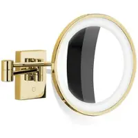 DECOR WALTHER Make-up Spiegel BS 40 LED Goud (5 x magnification)