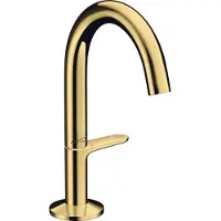 Hansgrohe One - Wastafelkraan met Push-Open afvoer, EcoSmart, CoolStart, gepolijste goud 48010990