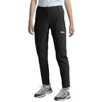 Jack Wolfskin - Women's Hikeout Pants - Trekkingbroek 38 - Long, zwart