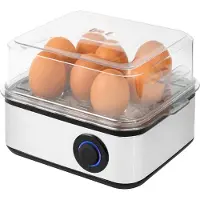 Aura Eierkoker electrisch - Eierkoker - Eierkoker met timer - Zilver - ‎21cm x 15cm x 13cm