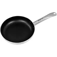 Mega -M Professionele Koekenpan met Antiaanbaklaag - Ø 20 cm - Aluminium - Geschikt voor Inductie, Gas en Keramisch - RVS Handgreep - Compact model