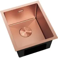 Mexen Trixo roestvrijstalen spoelbak 1-komerig 370 x 440 , koper - 6412371000-65