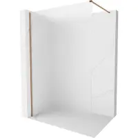 Mexen Kioto-X douchewand Walk-in 160 x 200 , matglas 10 mm, rosé goud - 800-160-101-60-30-X