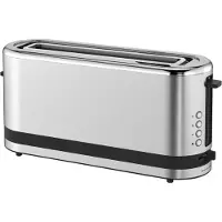 Aura Tosti Apparaat Broodrooster - Tosti Apparaat - Tosti Broodrooster - Zilver - 24cm x 42cm x 16cm