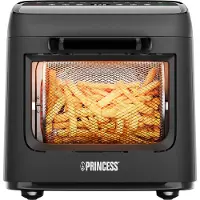 Princess 01.182494.01.001 Airfryer 12.6 l Anti-aanbaklaag, Digitale timer, Controlelampje Zwart
