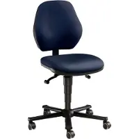 BIMOS Labostoel LEANOS 9133, kunstleer, blauw
