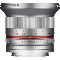 Samyang 12mm F2.0 micro 4/3 Zilver