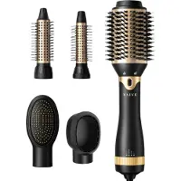 VAIVE Föhnborstel met 5 opzetstukken - Föhn en Krulborstel - Krulborstel/Föhnborstel - Ronde Borstel - Stijlborstel