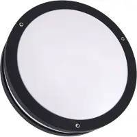 Strühm Hermetische LED-lamp, zwart, 7,5 W, IP54, 4100 K, SOLINA, , 03837