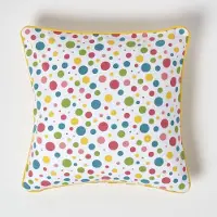 Homescapes Katoenen kussenhoes met stippen, 45 x 45 cm