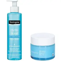 Neutrogena Hydro Boost Routine | Reinigingsgel, Aqua Gel | Met Hyaluronzuur 200+50 ml Huidcrème