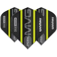 Winmau Prism Alpha Black MVG Green - Dart Flights