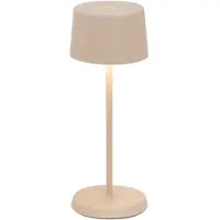 Zafferano OLIVIA PRO MICRO LED-tafellamp Sabbia oplaadbaar en dimbaar