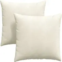 vidaXL Zitkussens 2 pcs Crème 80 x 80 cm Corduroy stof