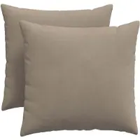 vidaXL Zitkussens 2 st Stof Taupe 50 x 50 cm