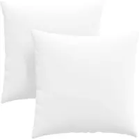 vidaXL Zitkussens 2 st Stof Wit 80 x 80 cm