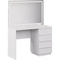 Vicco Viktoria Kaptafel met licht – 110 cm met LED-spiegel Wit