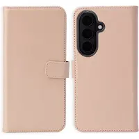 Selencia Echt Leren Bookcase voor de Samsung Galaxy S26 - Dusty Pink
