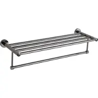 Mexen Remo handdoekrek, zwart chroom - 7050720-73